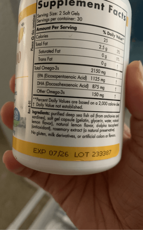 Nordic Naturals Pro Omega 2000 Dietary Supplement, 60 Soft Gels