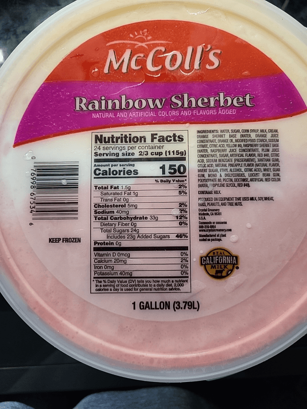 Mccoll'S Rainbow Sherbet