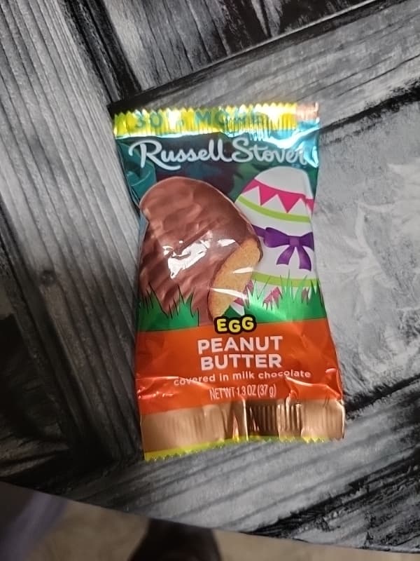 Russell Stover Peanut Butter Egg Covered In Milk Chocolate