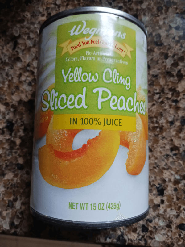 Wegmans Yellow Cling Sliced Peaches In 100% Juice