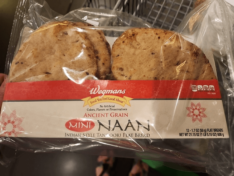 Wegmans Ancient Grain Mini Naan Indian Style Tandoori Flat Bread