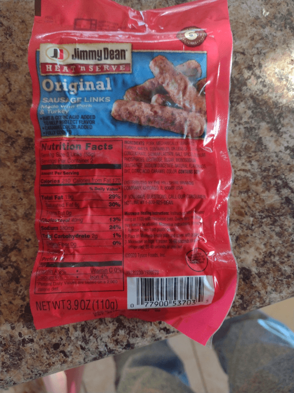 Jimmy Dean Heat 'N Serve Original Sausage Link