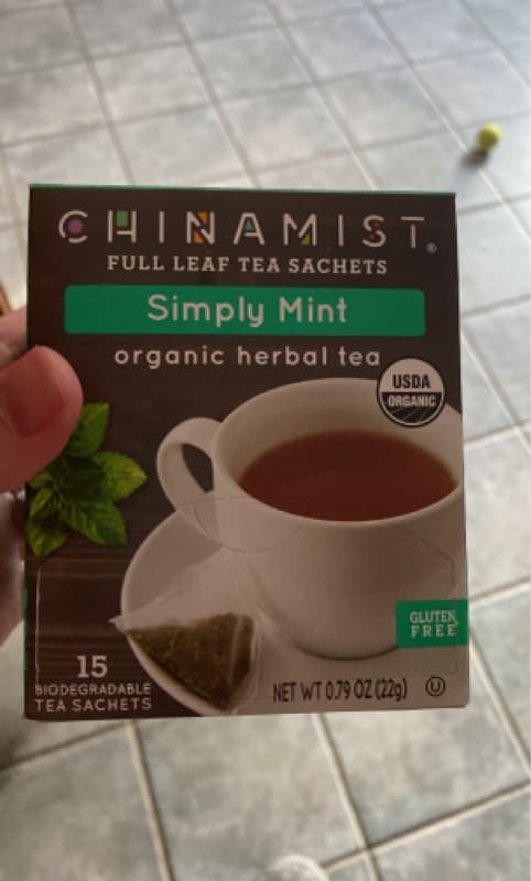 China Mist Simply Mint Organic Herbal Tea