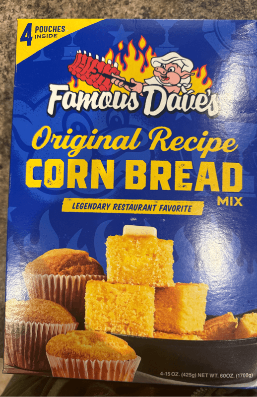 Famous Dave'S Original Recipe Corn Bread Mix, 4
