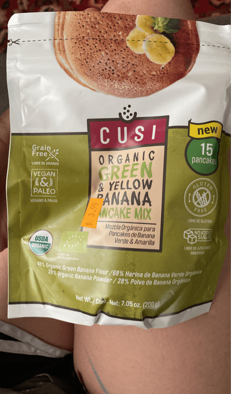 Cusi Organic Green & Yellow Banana Pancake Mix
