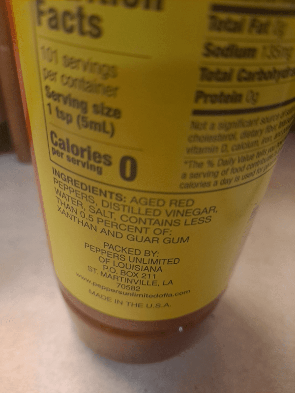 Lousiana Supreme Hot Sauce