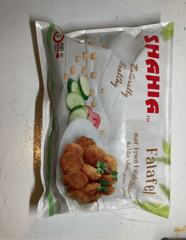 Shahia Falafel Half Fried Falafel Chickpeas