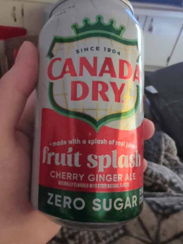 Canada Dry Fruit Splash Cherry Ginger Ale
