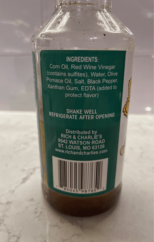 Rich & Charlie'S Italian Salad Dressing