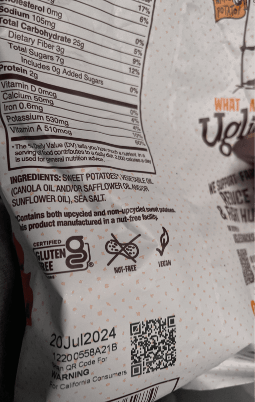 Uglies Sweets Potato Chips