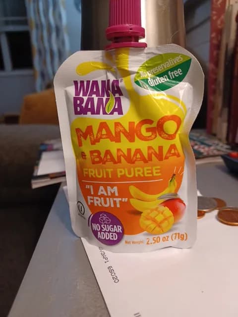 Wanabana Mango & Banana Fruit Puree