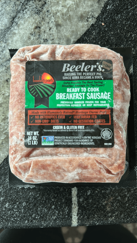 Beeler'S Breakfast Sausage