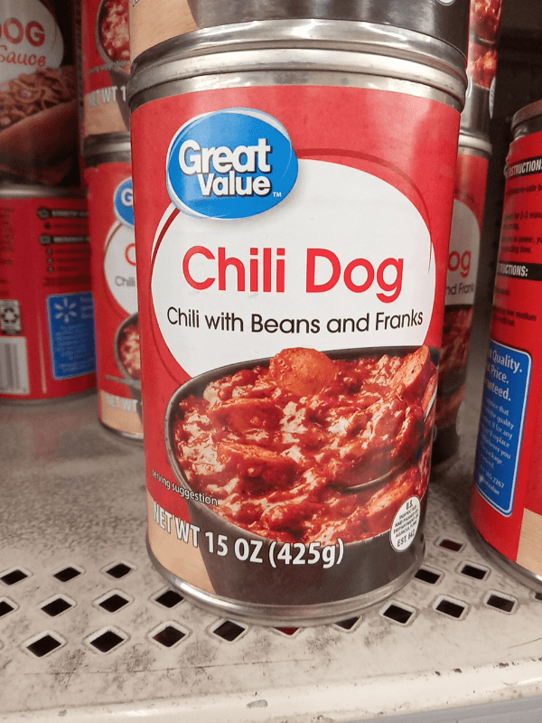 Great Value Chili Dog Chili With Beans And Franks
