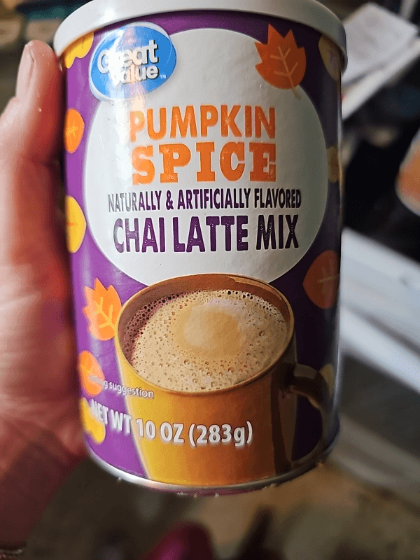 Great Value Pumpkin Spice Chai Latte Mix