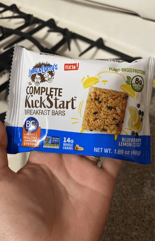 Lenny & Larry'S The Complete Kickstart Breakfast Bars Blueberry Lemon Flavor