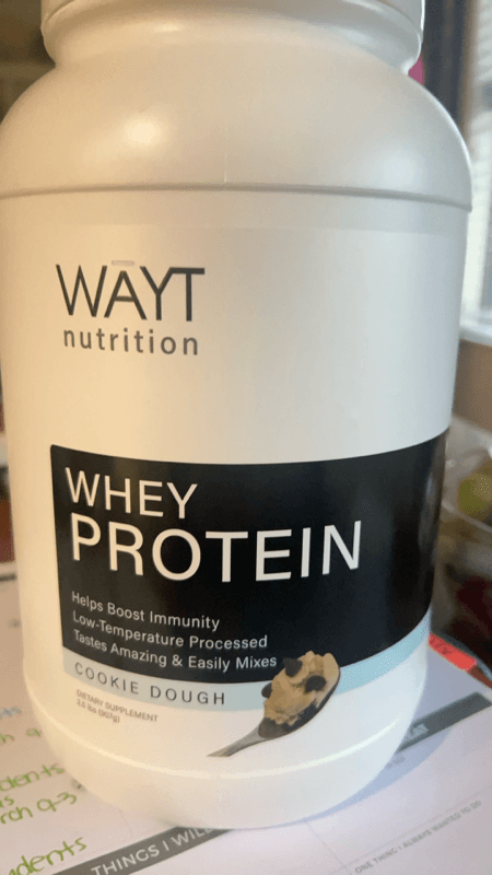 Wayt Nutrition Whey Protein Cookie Dough Dietary Supplement