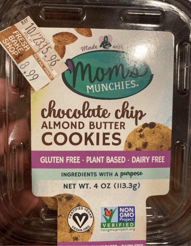 Mom'S Munchies Chocolate Chip Almond Butter Cookies