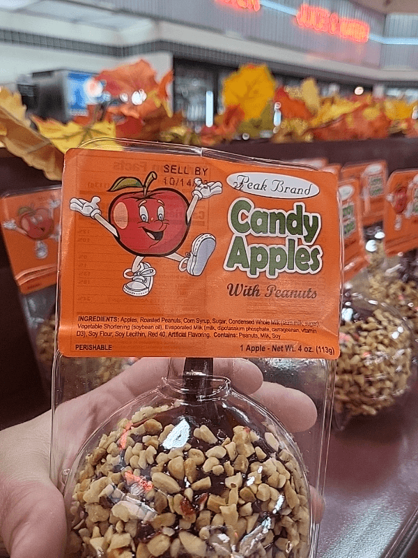 Peak Brand Candy Apples With Peanuts