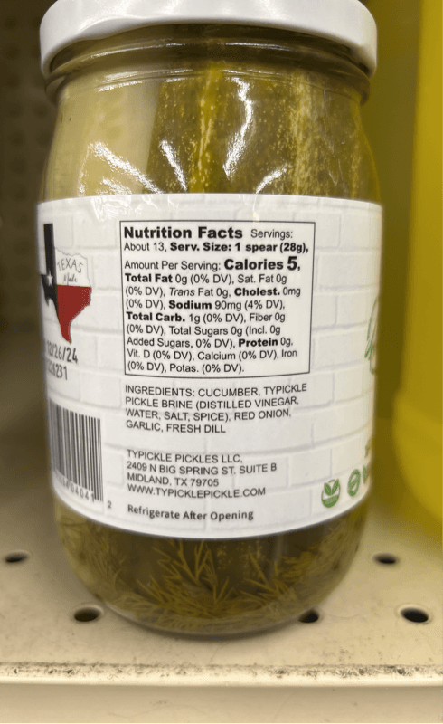 Typickle Dill Pickle Spears