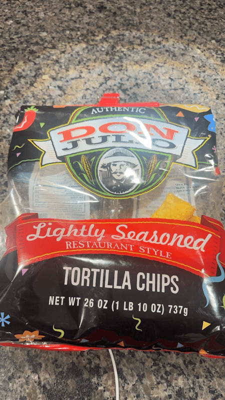Authentic Don Julio Lightly Seasoned Tortilla Chips