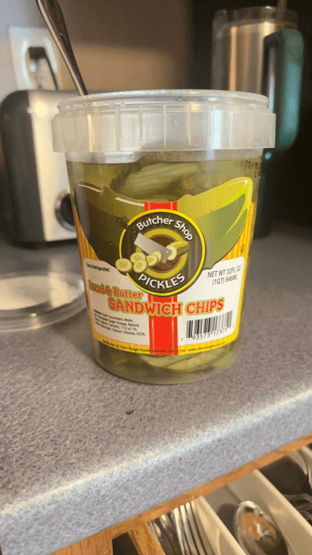 Butcher Shop Bread & Butter Sandwich Chips Pickles