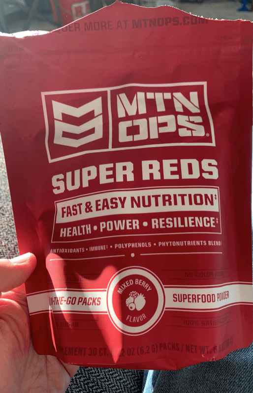 Mtn Ops Super Reds Mixed Berry Flavor Superfood Powder