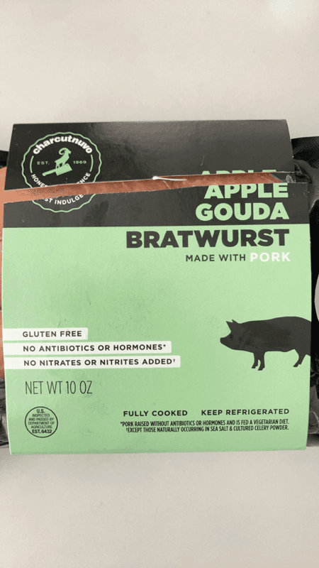 Charcutnuvo Bratwurst Apple Gouda