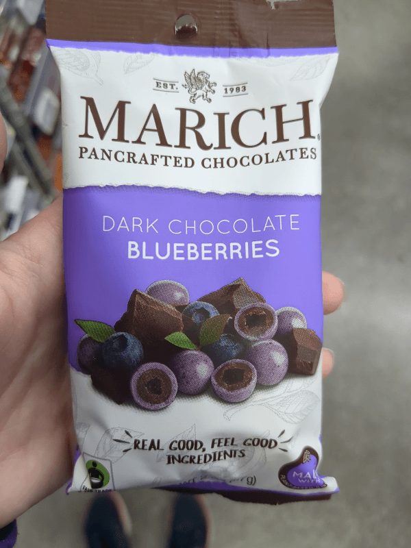 Marich Pancrafted Chocolates Dark Chocolate Bluberries