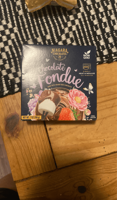 Niagara Chocolates Chocolate Fondue Made With Creamy Milk Chocolate