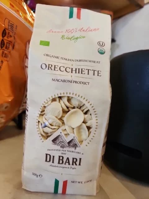 Di Bari Orecchiette Organic Italian Durum Wheat