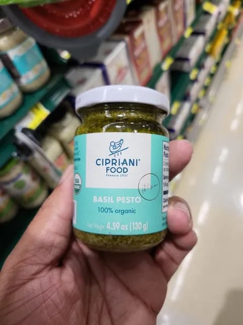 Cipriani Food 100% Organic Basil Pesto