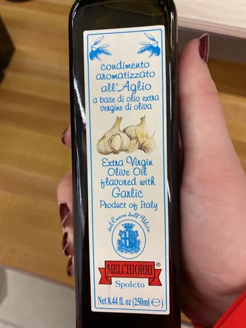 Melchiorri Extra Virgin Olive Oil Flavored With Garlic