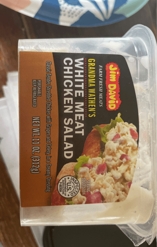 Jim David Grandma Wathen'S White Meat Chicken Salad