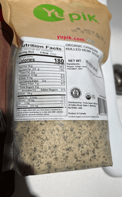 Yupik Organic Canadian Hulled Hemp Seeds