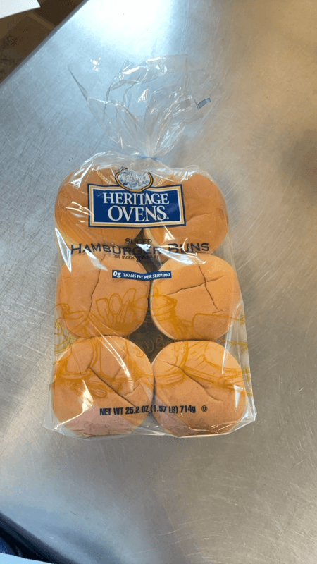 Heritage Ovens Sliced Hamburger Buns