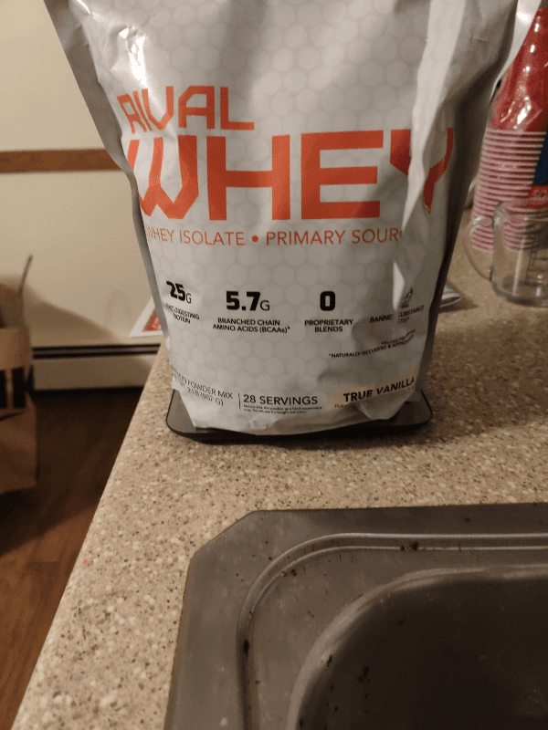 Rival Whey Protein Powder Mix True Vanilla