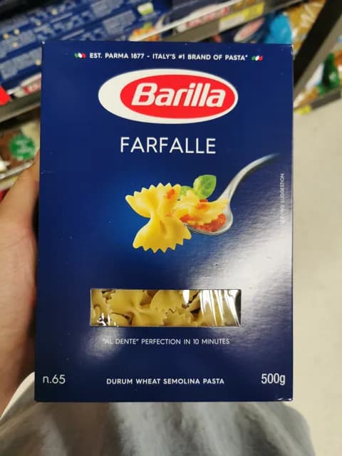 Barilla Farfalle Durum Wheat Semolina Pasta