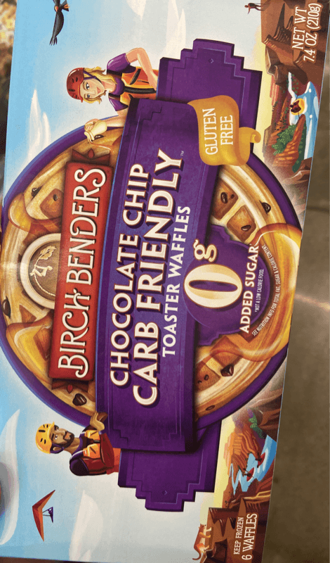Birch Benders Chocolate Chip Carb Friendly Toaster Waffles