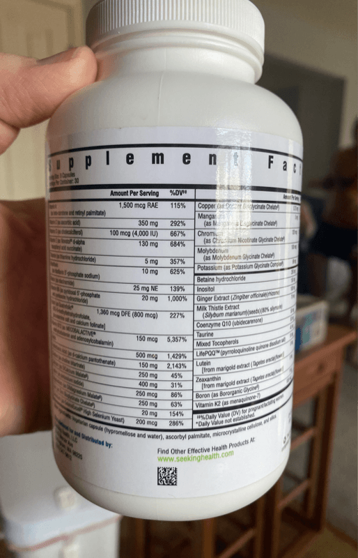 Seeking Health Optimal Prenatal Supplement 240 Capsules