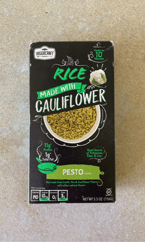 Veggiecraft Farms Rice Made With Cauliflower Pesto Flavor