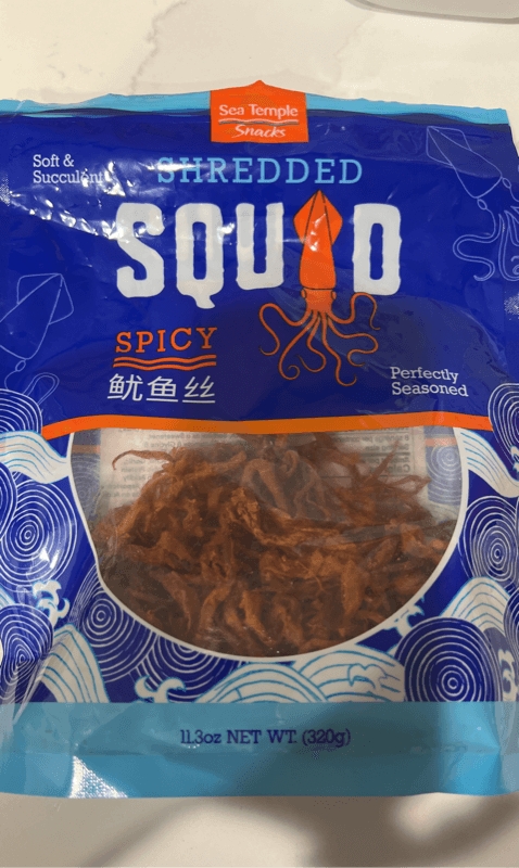Sea Temple Snacks Shredded Squid Spicy