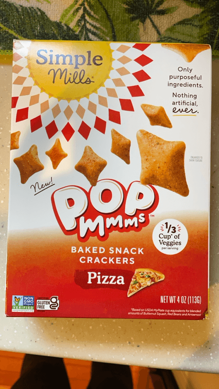 Simple Mills Pop Mmms Pizza Baked Snack Crackers