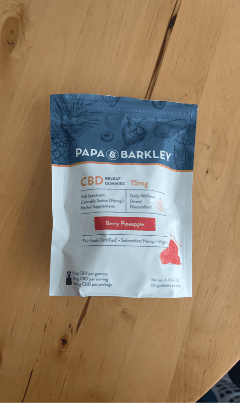 Papa Barkley Cbd Releaf Gummies Berry Pineapple