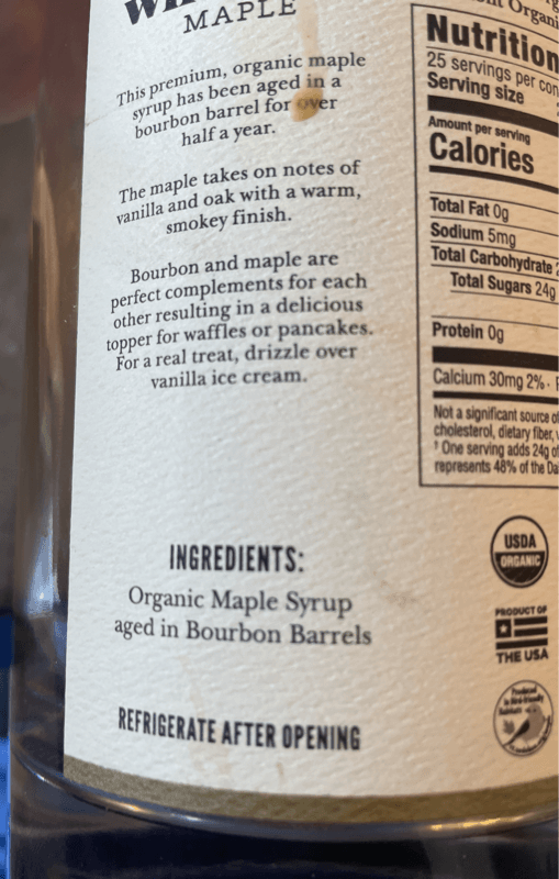 Wild Flour Organic Maple Syrup
