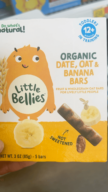 Little Bellies Organic Date, Oat & Banana Bars