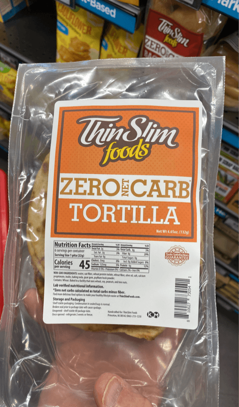 Thin Slim Foods Zero Net Carb Tortilla