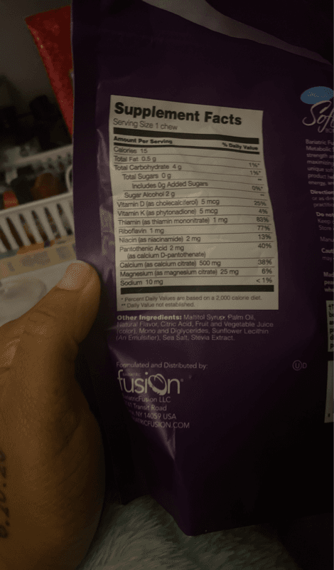 Bariatric Fusion Cran-Grape Bariatric Calcium Citrate Soft Chews