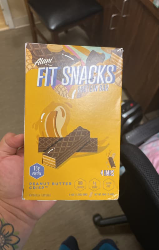 Alani Nu Fit Snacks Peanut Butter Crisp Protein Bar