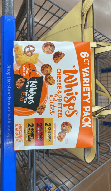 Whisps Cheese & Pretzel Bites Variety Pack: Cheddar, Buffalo And Honey Mustard
