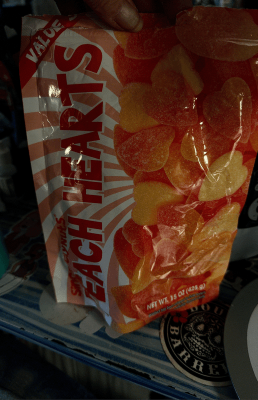 Sincerely Nuts Peach Hearts